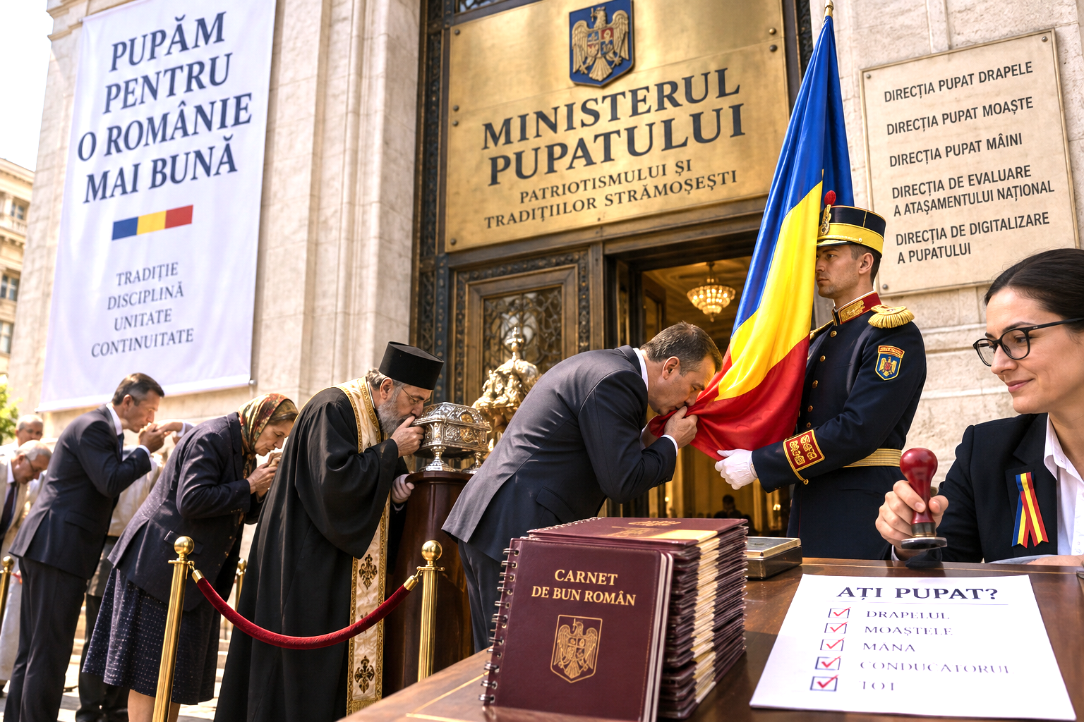 Ministerul pupatului. După drapel, urmează moaștele!?