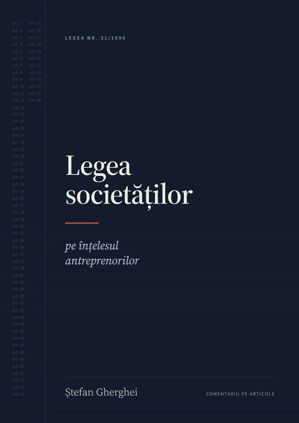 Coperta cărții Legea societăților